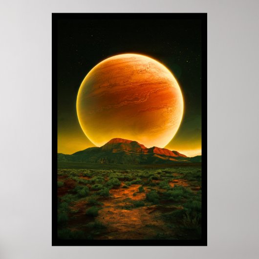 Een mooie rode planeet poster (Voorkant)