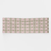 Een mooie roze en bruin pattereerde achtergrond fu spandoek (Horizontaal)