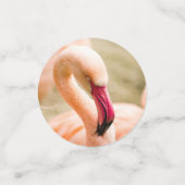 Een mooie roze flamingo confetti (Kleine voorkant)