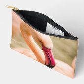 Een mooie roze flamingo etui (Open)