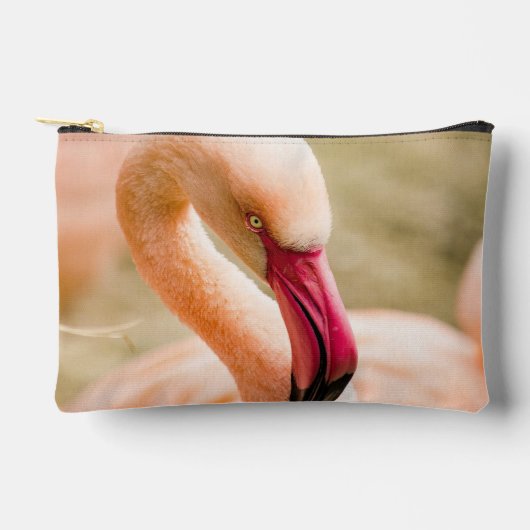 Een mooie roze flamingo etui (Voorkant)