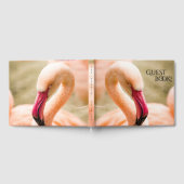 Een mooie roze flamingo gastenboek (Volledig)