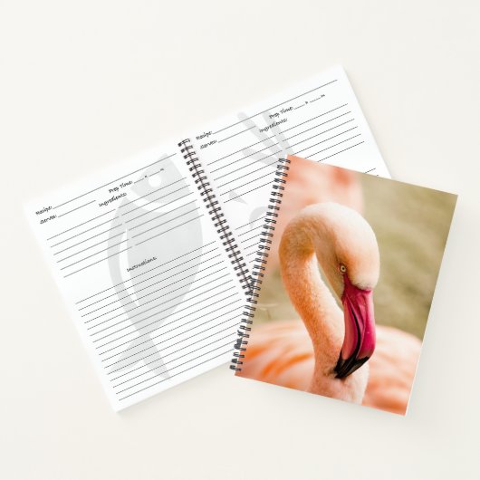 Een mooie roze flamingo notitieboek (Binnen)