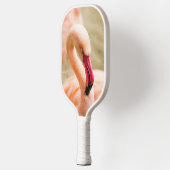 Een mooie roze flamingo pickleball paddle (Links)