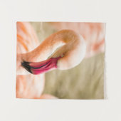 Een mooie roze flamingo wandkleed (Voorkant (horizontaal))