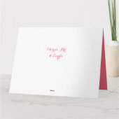 Een mooie roze roze roze roze, groot Wenskaart Kaart (Achterkant)