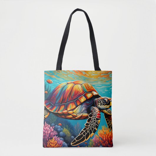 Een mooie schildpad tote bag (Voorkant)