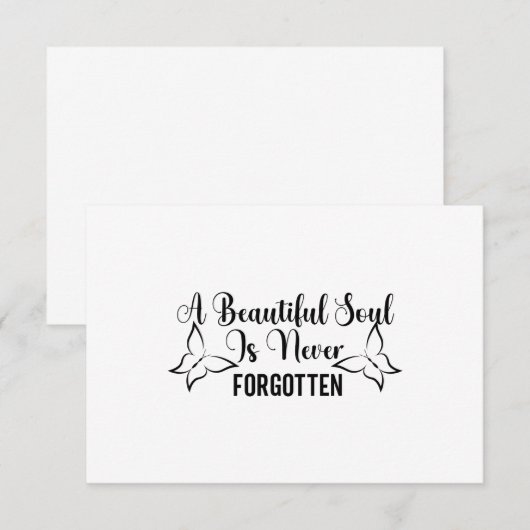 Een mooie sol is nooit vergeten bedankkaart (Voorkant / Achterkant)