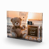 Een mooie strand digitale zwangerschap aankondigin fotoblokken (Rechts)