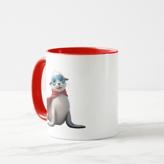 Een mooie superheld. mok (Voorkant links)