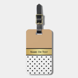 Een mooie toevoeging: Camel Brown, White Black Gol Bagagelabel
