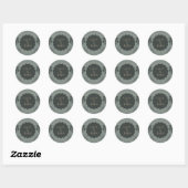 Een mooie trouwsticker ronde sticker (Vel)