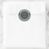 Een mooie trouwsticker ronde sticker (Tas)