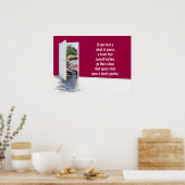 Een mooie tuin poster (Keuken)