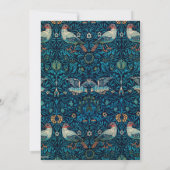 Een mooie uitnodiging voor een bruiloft met een bl (Achterkant)