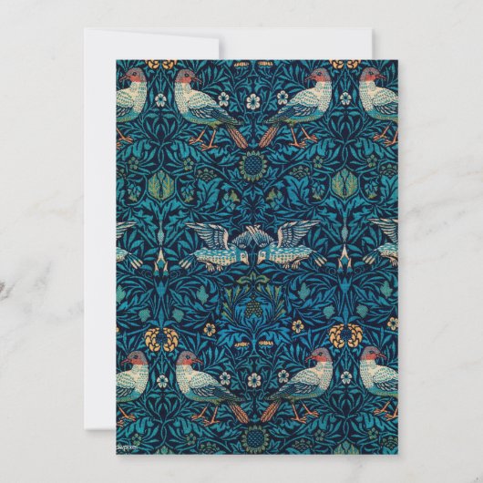 Een mooie uitnodiging voor een bruiloft met een bl (Achterkant)