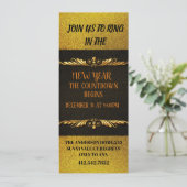 Een mooie uitnodiging voor Oudjaarsavond (Staand voorkant)