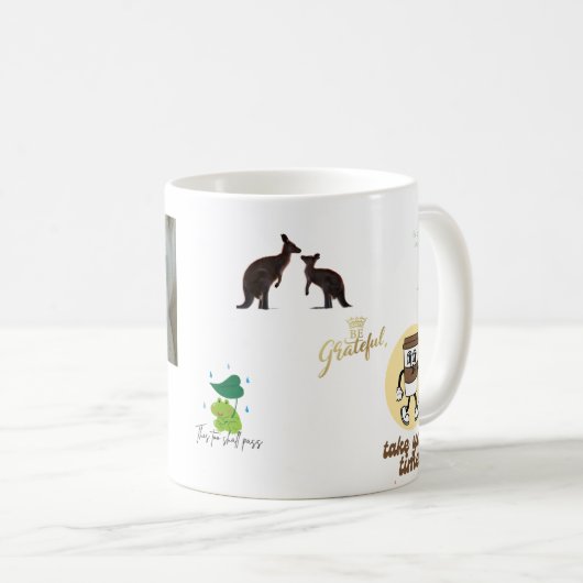 Een mooie unieke elegante koffie mok goddelijke ms (Voorkant rechts)