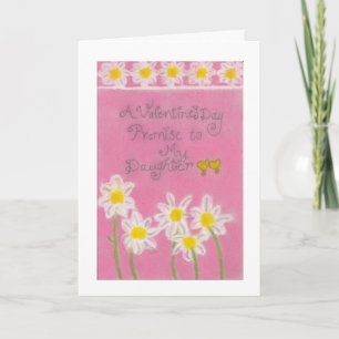 Een mooie valentijn" beloofd aan mijn dochters feestdagen kaart