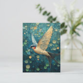 Een mooie vogel briefkaart (Staand voorkant)