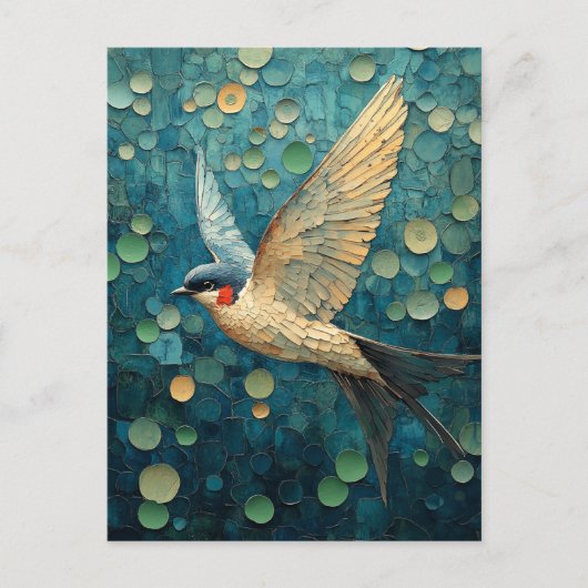 Een mooie vogel briefkaart (Voorkant)