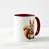 Een mooie, vrolijke eekhoorn. mok (Voorkant rechts)