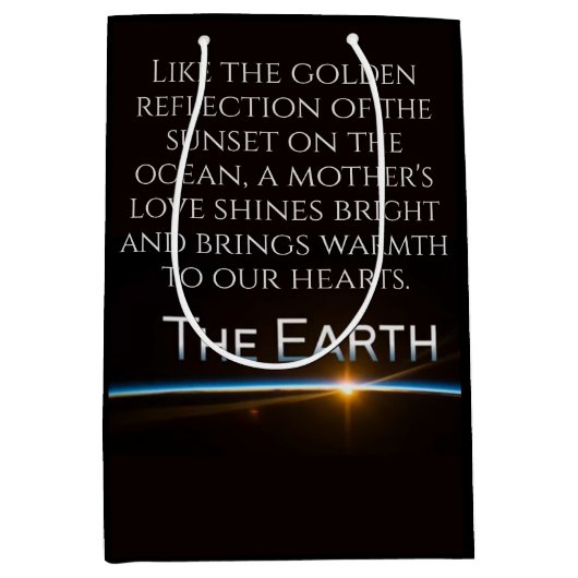 Een mooie, vrolijke Moederdag met liefde Medium Cadeauzakje (Voorkant)