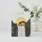 Een mooie waterval briefkaart (Staand voorkant)