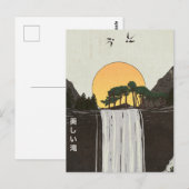Een mooie waterval briefkaart (Voorkant / Achterkant)