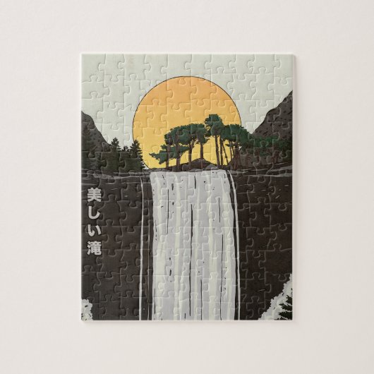 Een mooie waterval legpuzzel (Verticaal)