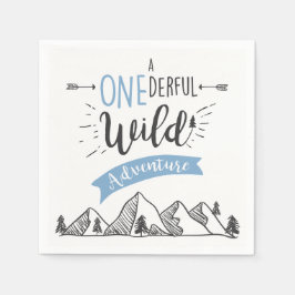 Een mooie wilde avontuur papier servetten jongen