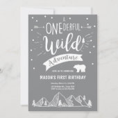 Een mooie wilde avontuur verjaardag uitnodiging jo (Voorkant)