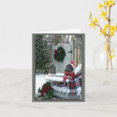 Een mooie winterdag kaart (Gele Bloem)