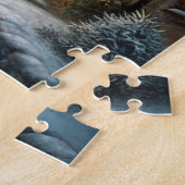 Een mooie winterse scene legpuzzel (Zijkant)