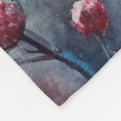 Een mooie witte vos in de winter fleece deken (Hoek)