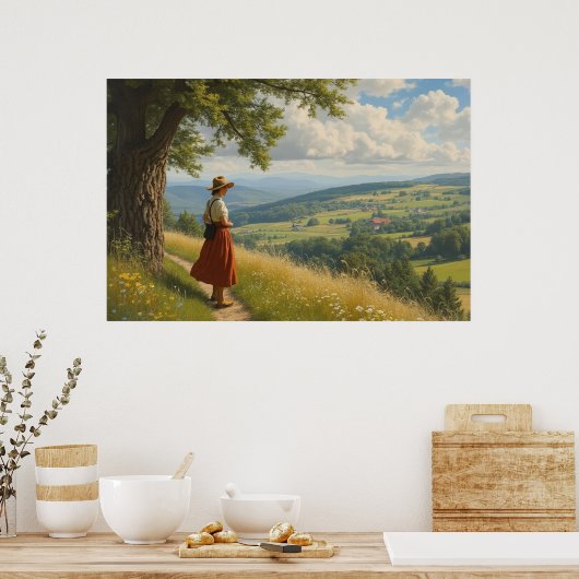 Een mooie zomerdag poster (Keuken)