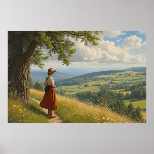 Een mooie zomerdag poster (Voorkant)