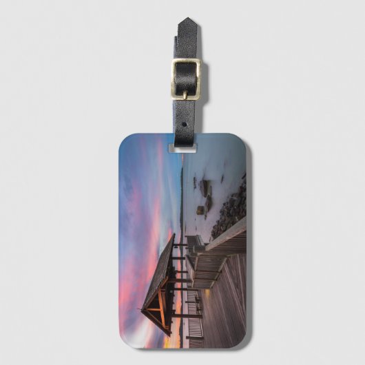 Een mooie zon bagagelabel (Voorkant (verticaal))