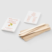 Een mooie Zonnebloem bruiloft Handwaaier (Niet-gemonteerd)