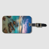 Een mooie zonsondergang over Grace Bay | Turks- en Bagagelabel (Voorkant (horizontaal))