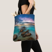 Een mooie zonsondergang over Grace Bay | Turks- en Tote Bag (Dichtbij)