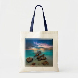 Een mooie zonsondergang over Grace Bay   Turks- en Tote Bag