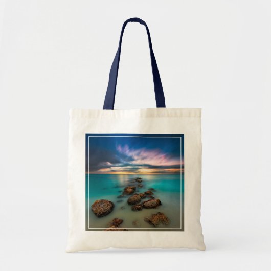 Een mooie zonsondergang over Grace Bay | Turks- en Tote Bag (Voorkant)