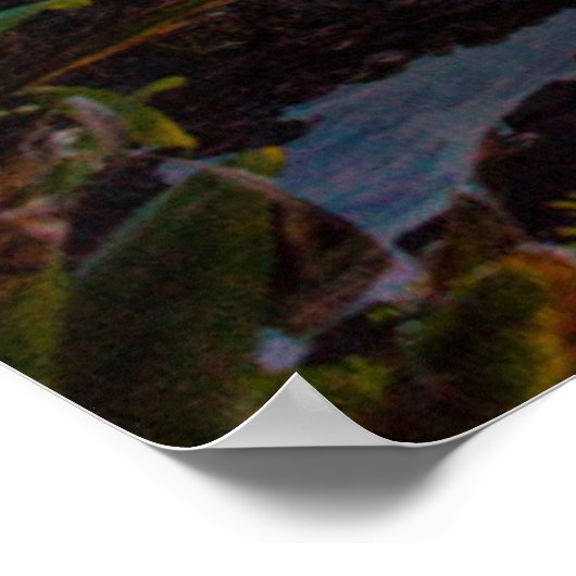 Een mooie zonsondergang poster (Hoek)