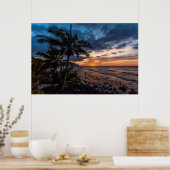 Een mooie zonsondergang poster (Keuken)