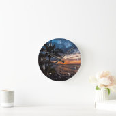 Een mooie zonsondergang ronde klok (Huis)
