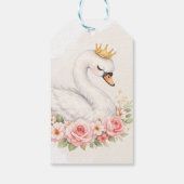 Eén Mooie Zwaan Gift Tag Cadeaulabel (Achterkant)