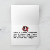 Een Moooie Christmas Koe Kaart (Binnen)