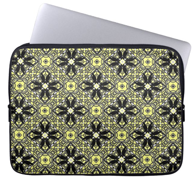 Een moord op het Crows Kaleidoscoop Square Laptop Sleeve (Voorkant)