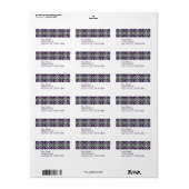Een moord op het Paars Kaleidoscope Square Etiket (Full Sheet)